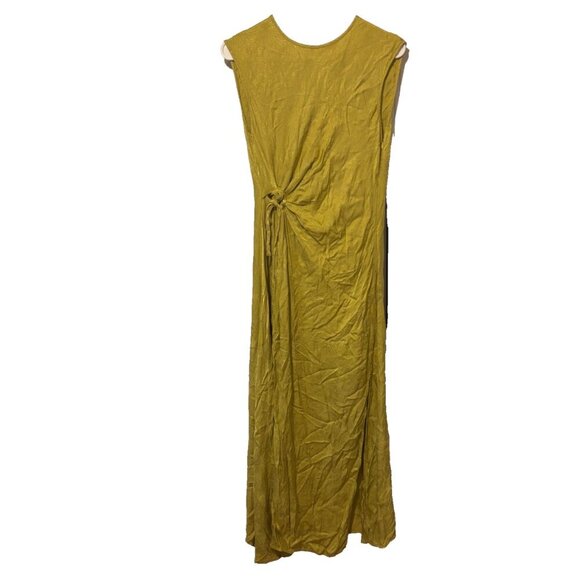 House of Harlow 1960 l Green Ruched Midi Slip Dress Womens Size Medium - Picture 2 of 8